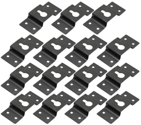 STAHAD 30 Crochets Muraux en Fer pour Haut-Parleur Surround, Supports Suspendre Audio Robustes, Accessoires pour Fixation Murale, Connecteurs de Cintre pour Enceintes, Kit 30 Pièces