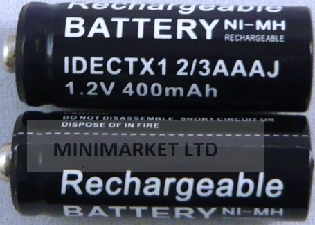 2x idect x1 and x1i rechargeable battery (1.2v 400mah 2/3AAA)SALES