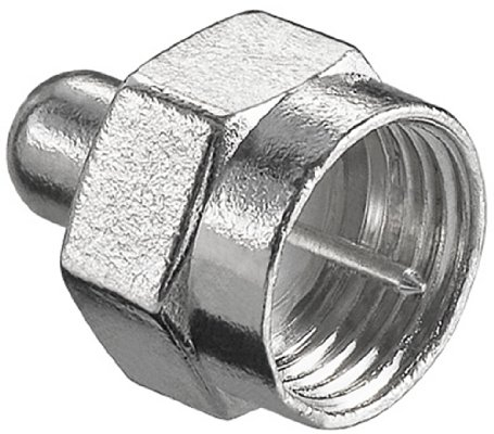 BestPlug 75Ohm LNB Sat Widerstand Verschluss F-Stecker männlich, Metallausführung