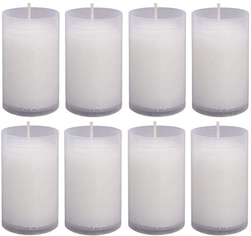 HScandle Kerze (N2) Nachfüller 8er Pack in Weiß