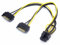PaulStore Dual 4 Pin Molex IDE to 6 Pin PCI-E Graphic Card Power Connector Cable Adapter