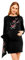 Selente Mummy Love Robe élégante Grossesse/maternité, Manches Longues Noir, XXL