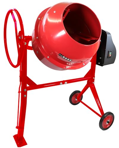 New Large Professional 180 litres Concrete Cement Mixer with Stand & Wheels 240v
