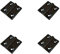 4 Stück Metallscharnier 40x40mm schwarz Klappscharnier Scharnier Anschraubscharnier Scharniere für Garten, Boot oder Maschinenbau. Diese Scharniere sind vielseitig einsetzbar.