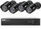 maisi 1080p CCTV Security Camera System, 8 Channel DVR Recorder with 4pcs 2MP Outdoor/Indoor Bullet Cameras (Easy Mobile and PC Access, App Push Alert, Waterproof, NO Hard Drive)