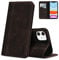 AKABEILA iPhone 11 Leather Case, iPhone 11 Mobile Phone Case, Silicone, Compatible with Apple iPhone 11, Protective Wallet Flip Case PU Magnetic Closure Card Slots Cases, Dark Brown
