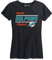 NFL Damen-T-Shirt, lockere Passform, Gameday-Kleidung, ohne Etikett, Gerippter Ausschnitt, konturierte Passform, kurzärmeliges T-Shirt (Miami Dolphins - Schwarz, Größe M)