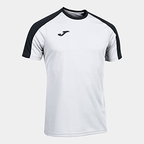 Joma Herren Kurzarm Eco Championship T-Shirt, Schwarz-Weiß, M
