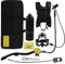 Kit de Tanque de Buceo 2L X5000Plus, Dispositivo de Respiración Subacuática, Juego de Correa de Hombro Doble para Buceo, Kit de Tanque de Buceo Portátil(Paquete D: Botella Negra Black Head 2L)