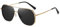 Cyxus Unisex 1046b06 Sonnenbrille, 18 Linse Schwarz Rahmen Gold