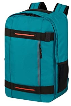 American Tourister Urban Track -Ryanair Kabinentasche 25 x 20 x 40 cm, 24.5 L, 0.50 kg, Handgepäck, Flugzeug Rucksack S Underseater, Grün (Verdigris)