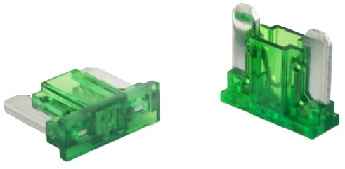 5 Stk. SeKi Mini LP Low Profile Flachstecksicherung 30A grün; Auto Sicherung 58V/DC Flachsicherung Boot Anhänger LKW Wohnwagen