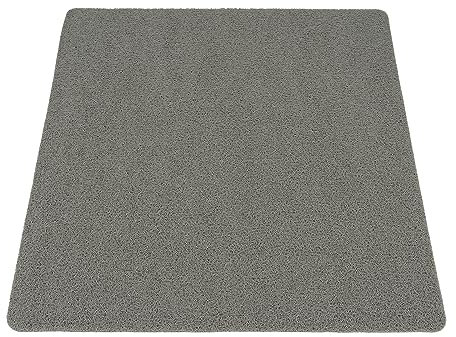 Tappetino da doccia antiscivolo, spessore 0,39 pollici, tappetino da bagno in PVC, con retro antiscivolo, per bagni, piscine, docce, palestre, hotel, pavimenti (grigio)