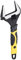 sourcing map Adjustable Wrench 10 CR-V Wrench Set Universal Spanner Wide Opening Jaw Phosphating for End and Plumbing Repairs, Black/Yellow