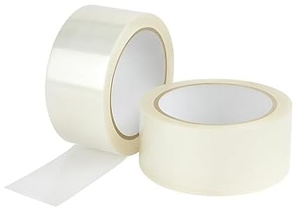 Generico Kimicart® Nastro Adesivo Trasparente per Imballaggio – 36 Rotoli 50mm x 132m – Silenzioso, Alta Resistenza, Uso Professionale