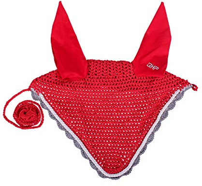 Fliegenhaube, Fliegenohren Classic, Gr. Cob/Vollblut, rot