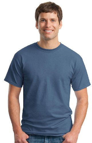 Gildan Mens Ultra Cotton Short Sleeve T-Shirt (2XL) (Indigo Blue)