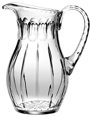 Barski - Hand Cut - Mouth Blown - Crystal Pitcher - 52oz. - 10.25 height - Made in Europe