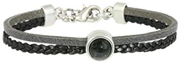QOSS Armband FLEUR vintage schwarz Stein schwarz