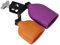Mowind Bicolor Cowbell für Schlagzeug Set High und Low Tones Double Mount Bell Kit Percussion Instruments Medium