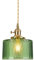 HJXDtech Lampadario a sospensione industriale vintage in vetro squamoso E27 Finitura in ottone luce di soffitto retrò Loft Bar Plafoniera flessibile a coppia intrecciata (Verde)