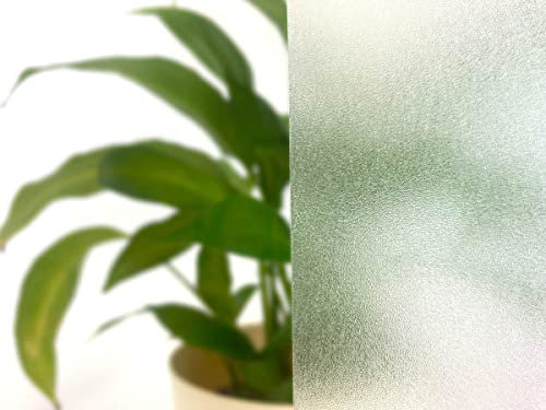 Selbstklebende transparente Folie FEINER Sand [122x200 cm]| Fensterfolie - Dekofolie Privatsphäre | Milchglasfolie Blickdicht Sichtschutzfolie für Zuhause und Büro