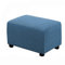 WINS Bezug für Ottoman, rechteckig, dehnbar, für Ottomane, Sofa, Sitzsack, rechteckig, Blau