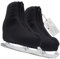 CRS Cross Thermo-Schlittschuh-Überzüge, isolierte Neopren, warm, für Schlittschuhe und Eiskunstlaufschuhe (Schwarz, XL)