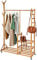 DEMA Holz Garderobenständer Kleiderständer Rollgarderobe Kleiderständer Garderobe auf Rollen