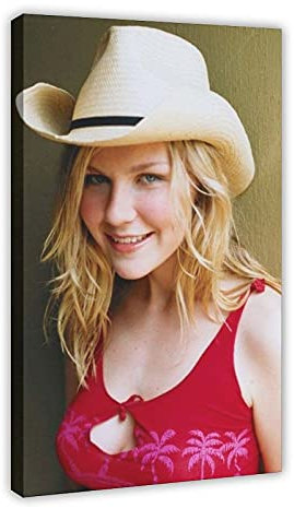 Sänger-Poster Kirsten Dunst 23 Leinwand Poster Schlafzimmer Dekor Sport Landschaft Büro Zimmer Dekor Geschenk 30 x 45 cm Rahmen: