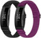 SHIJZWD Adjustable Elastic Watch Strap Compatible with Fitbit Inspire 3/Inspire 2/Inspire/Inspire HR/Fitbit Ace 3/Ace 2, Soft Breathable Nylon Sport Band Stretchy Replacement Wristband for Women Men