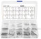 Metall Splinte,150 Stück M1 M3 15 Arten Sicherungssplint, Edelstahl 304 Splin Sortiment V4a Splinte Steel Splint Sortiment Kit, Kleine Splinte Set