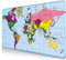 World Map Large Mouse Pad, Modern Map Big Mousepad, Giant Long Non-Slip Rubber Base Gaming Mouse Pads for Full Desk