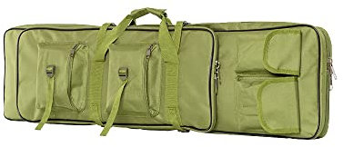 TentHome Angeltaschen Allround Rutentasche Rutenfutteral Angelrutentasche 2 Fächer Angelkoffer angelset Werkzeuge angelausrüstung angelgerät Tasche futteral Ruchsack Armeegrün, 120cm