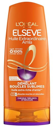L'Oréal Paris - Démêlant Amla pour Cheveux Bouclés et Très Secs - Boucles Nourries - Huile d'Amla - Elseve Huile Extraordinaire - 250 ml