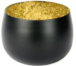 Lambert Windlicht Eisen Gold/Schwarz Matt H6,5 D 8,5 cm