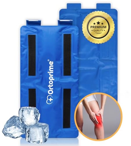 OrtoPrime Ginocchiera Ghiaccio e Caldo per Ginocchio - Impacco di Ghiaccio Gel Riutilizzabile e Borsa Calore - Adatta a Qualsiasi Parte del Corpo