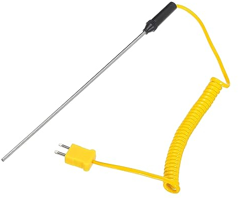QUARKZMAN K Typ Oberfläche Thermoelement Sonde 3x200mm Handheld Nadel Spitze Temperaturfühler -50 bis 1200°C(-58 bis 2192°F)