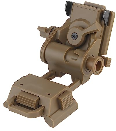 Gunyoo Nachtsichtbrille NVG Halterung nachtsichtgerät kopfhalterung für L4G24 Tactical Helm Airsoft Kunststoff L4G24 NVG Halterung für PVS15 PVS18 GPNVG18 Nachtsichtbrille (Braun)
