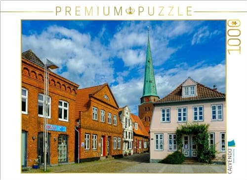 CALVENDO Puzzle Altstadtgasse mit Kirche St. Lorenz | 1000 Teile Lege-Größe 64 x 48 cm Foto-Puzzle für glückliche Stunden