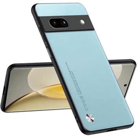 Topme Coque Compatible avec Google Pixel 7A (6.1) – Protection Sûre et Élégante - Bleu Clair