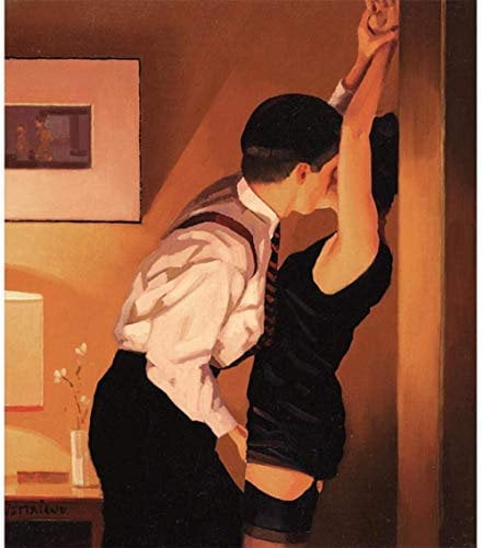 IGHSNZUH Wooden Jigsaw Puzzle, 1000 Pieces Puzzles Jigsaw Intellectual, Picture Puzzle Jack Vettriano Portrait Oil Painting