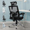 ALFORDSON Executive-Netz-Schreibtischstuhl, ergonomischer Computer-Bürostuhl, verstellbar und einstellbar, Gaming-Studienstuhl, max. 180 kg, Weiß