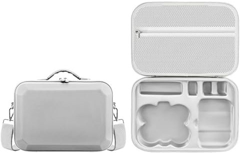 Hojalis Custodia per DJI NEO, Borsa da Viaggio Portatile in PU, Custodia Rigida Portatile Antiurto, Custodia Compatta con Tracolla, per DJI NEO Drone Aceessories, RC-N3 Controllore, Batterie (Grigio)