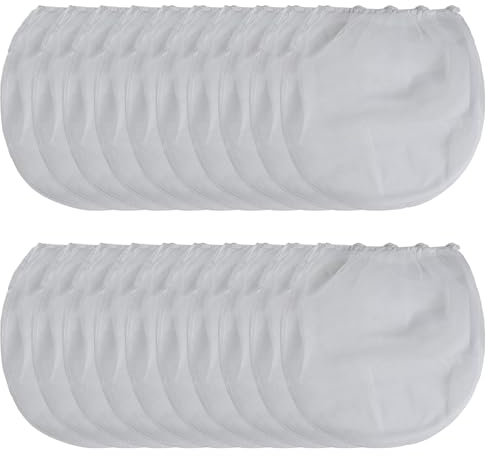 Paint Strainer Bag Paint Strainer Bags 5 Gallon, 20PCS Nylon Fine Mesh Paint Strainer, Elastic Top 5 Gallon Bucket Strainer, White Paint Filter for Use with Paint, Sprayers or Gardening