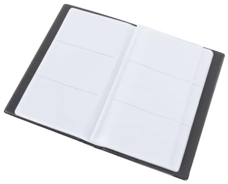 OFFSCH Porta Biglietti Da Visita 240 Scomparti Organizzatore Porta E Documenti Copertina Rigida E Resistente