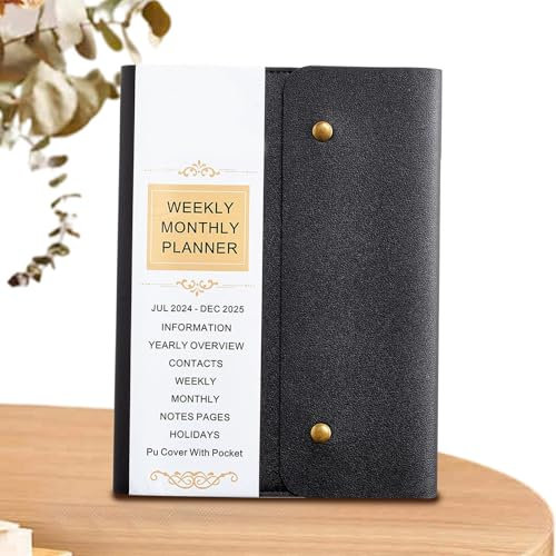 Rqrdww 18-Month Planner Notebook, Multipurpose School Notebook, Business Notebook Journal, Teachers Planner Notebook, Academic Year Planner, Goal-Setting Journal, Personal Journal for Students