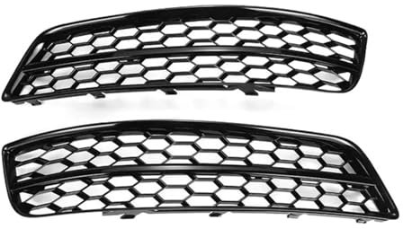 2 pezzi A3 8P Griglia for fendinebbia Griglia for paraurti anteriore auto Griglia for fendinebbia Griglia compatibile for Audi A3 8P 2009-2013 8P0807682J 8P0807681AA(Black)