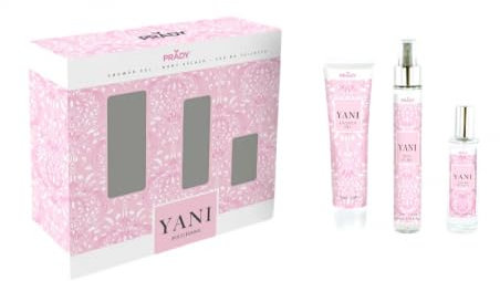 Prady – Pack Yani Mujer (Gel de Ducha, Body Splash, Eau de Toilette) – Aroma floral con carácter – Cuidado diario completo – Estuche ideal para regalo – Fragancia duradera, fresca y femenina