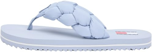Tommy Jeans Damen Flip Flops Braided Beach Sandal mit Flecht-Detail, Blau (Soaring Skies), 42